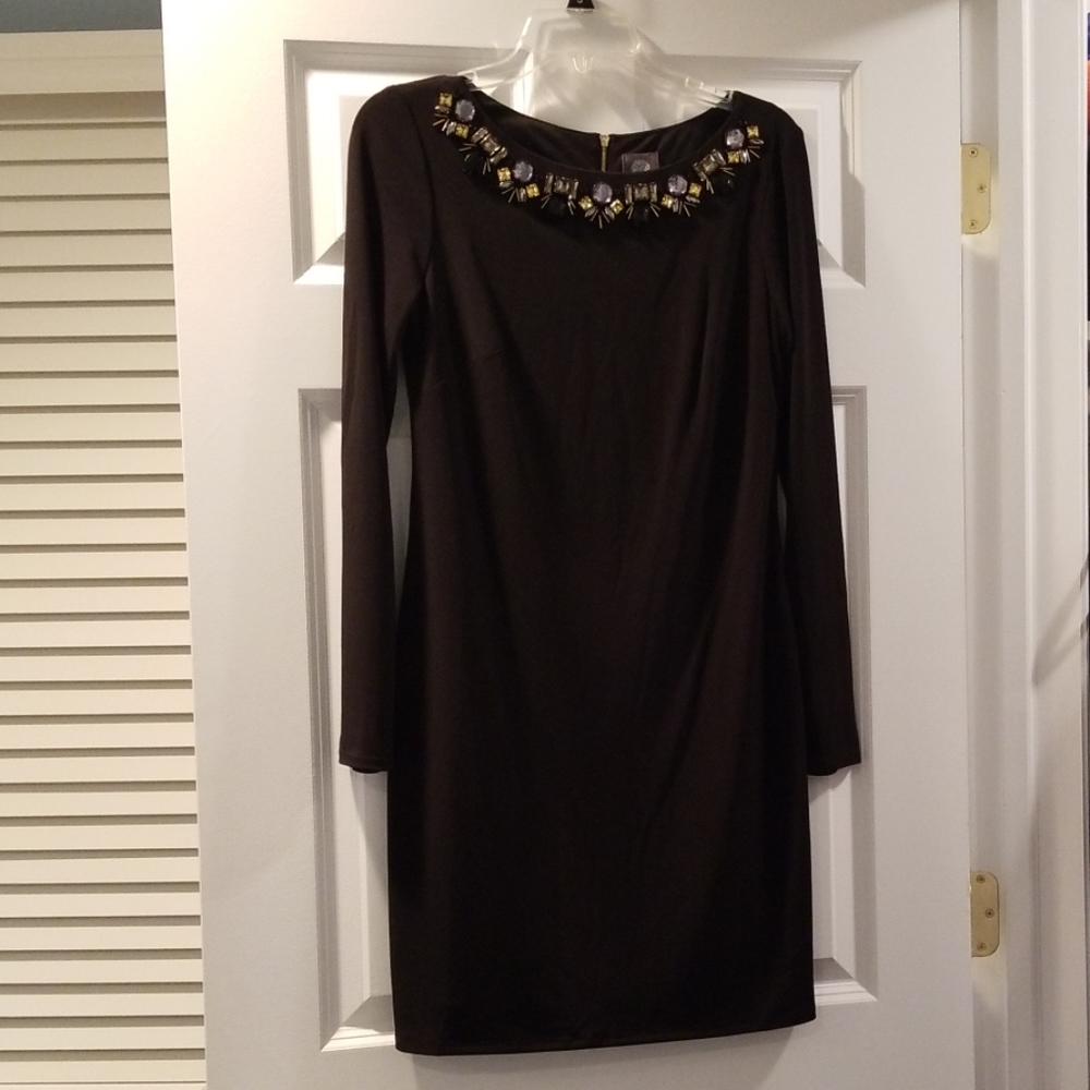 Bejeweled Black Dress